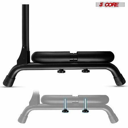 5 Core 5 Core Guitar Stand 7 Space Rack for Acoustic Electric Bass Guitar - Foam Padded Multi Guitar Holder GRack 7N1